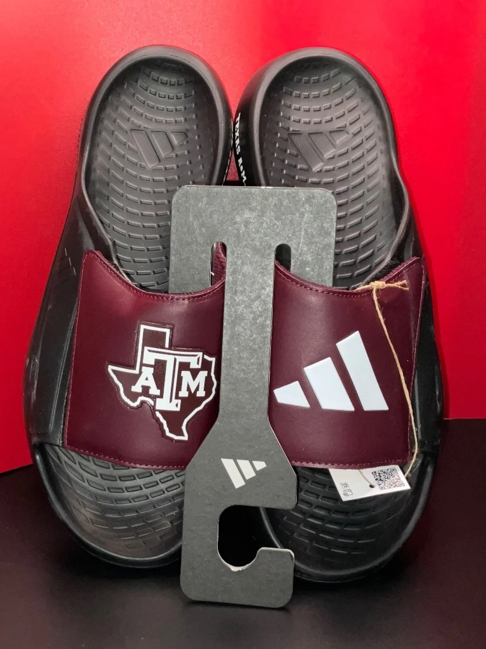 Texas A&M Logo-Adidas Lightblaze Slides. US Men’s 13. New With Tags, NO Box.